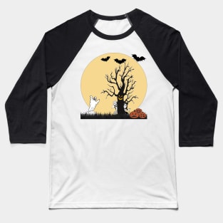 Vintage Spooky Forest Baseball T-Shirt